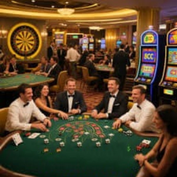 Live Baccarat ဇယားတွင် dealer ကဒ်ဖြန်ဝေနေသောမြင်ကွင်း